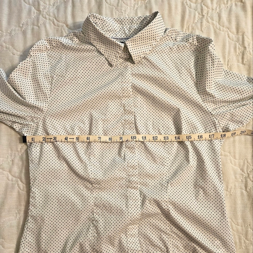Apt. 9 White Polka Dot Button-down Top - Picture 6 of 11